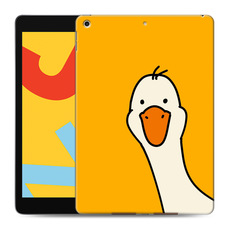Силиконовый чехол на планшета Ipad 10.2 (2019) с принтом Утка Силиконовый чехол на планшета Ipad 10.2 (2019) с принтом Утка