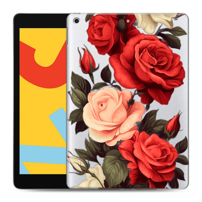 Силиконовый чехол на Ipad 10.2 (2019) с принтом Розы Силиконовый чехол на Ipad 10.2 (2019) с принтом Розы
