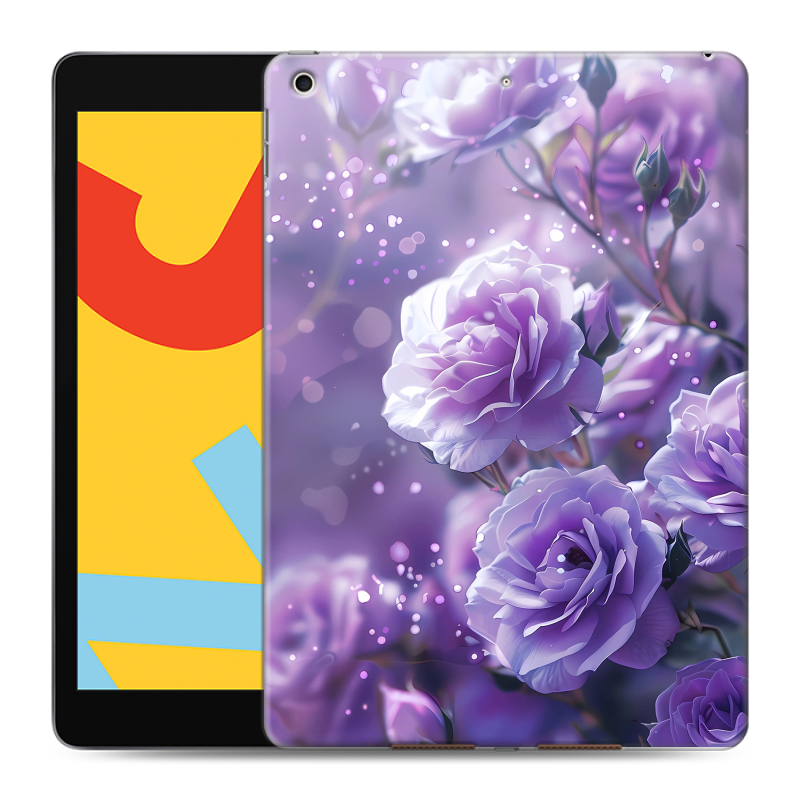 Силиконовый чехол на Ipad 10.2 (2019) с принтом Розы цветы Силиконовый чехол на Ipad 10.2 (2019) с принтом Розы цветы