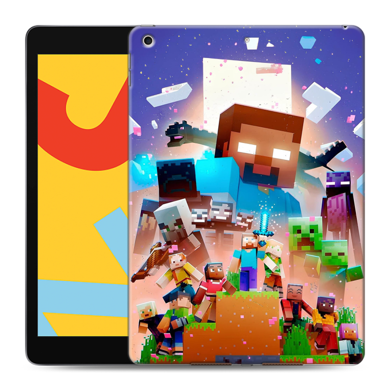 Силиконовый чехол на Ipad 10.2 (2019) с принтом Майнкрафт Minecraft Силиконовый чехол на Ipad 10.2 (2019) с принтом Майнкрафт Minecraft