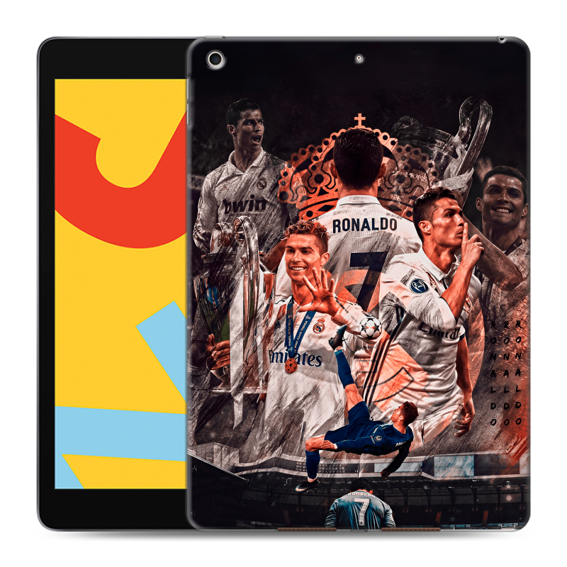 Силиконовый чехол на Ipad 10.2 (2019) с принтом Реал Роналдо Real Ronaldo Силиконовый чехол на Ipad 10.2 (2019) с принтом Реал Роналдо Real Ronaldo