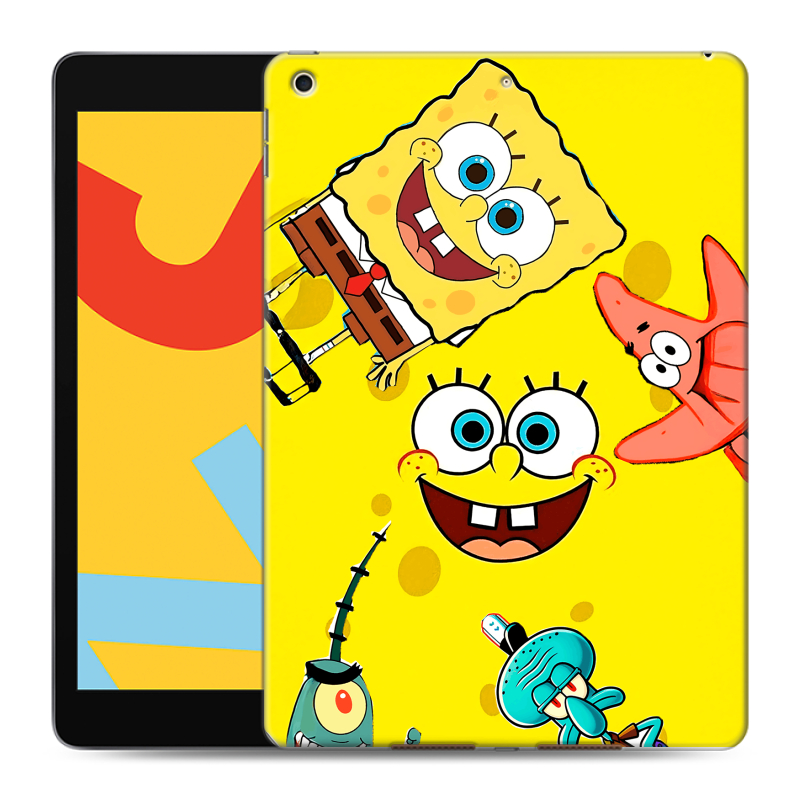 Силиконовый чехол на Ipad 10.2 (2019) с принтом Спанч боб Спанчбоб Силиконовый чехол на Ipad 10.2 (2019) с принтом Спанч боб Спанчбоб