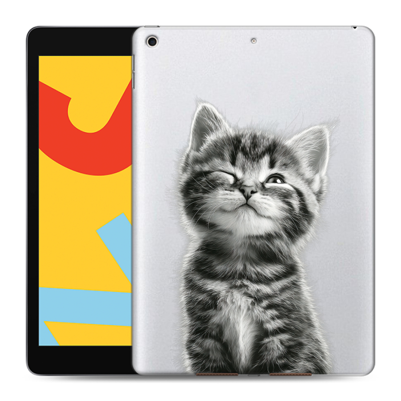 Силиконовый чехол на Ipad 10.2 (2019) с принтом Котенок Силиконовый чехол на Ipad 10.2 (2019) с принтом Котенок