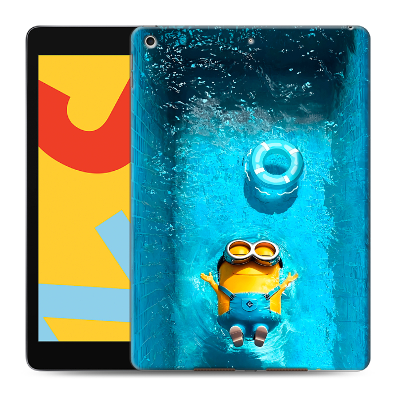 Силиконовый чехол на планшета Ipad 10.2 (2019) с принтом Миньоны Силиконовый чехол на планшета Ipad 10.2 (2019) с принтом Миньоны