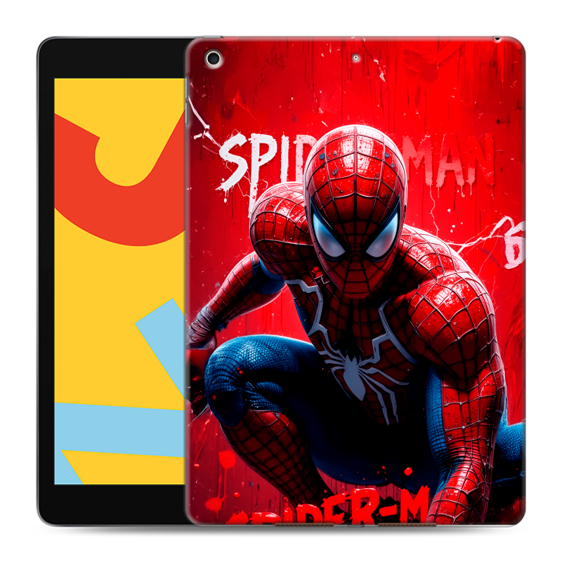 Силиконовый чехол на Ipad 10.2 (2019) с принтом Spiderman Человек паук Силиконовый чехол на Ipad 10.2 (2019) с принтом Spiderman Человек паук