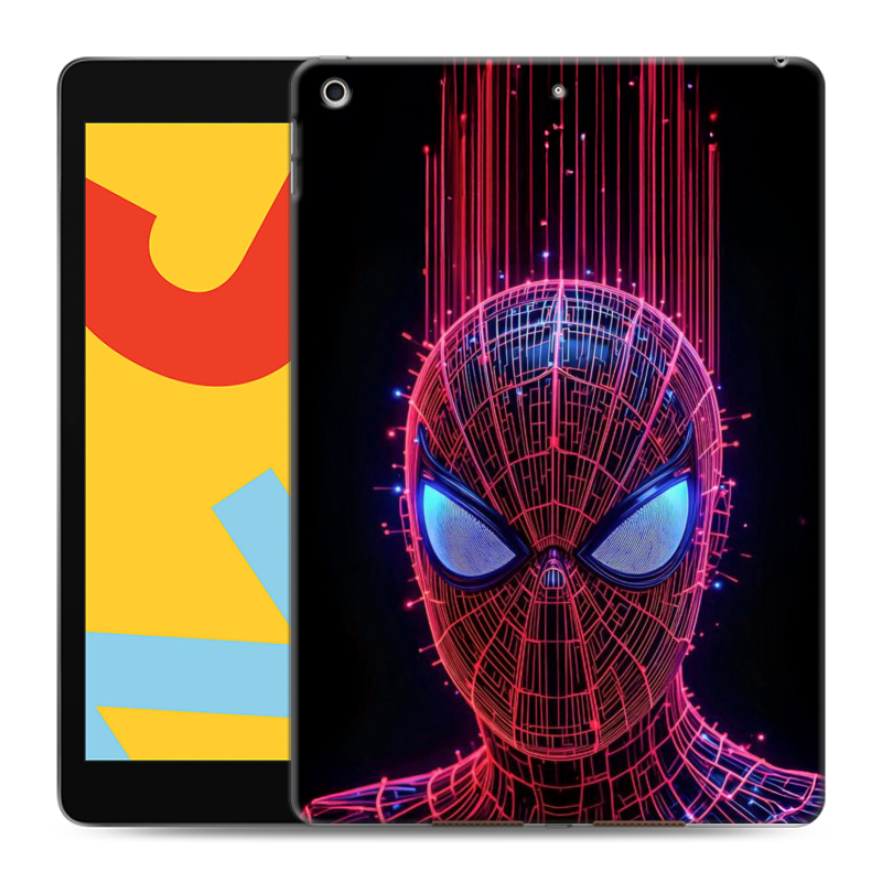 Силиконовый чехол на Ipad 10.2 (2019) с принтом Spiderman Человек паук Силиконовый чехол на Ipad 10.2 (2019) с принтом Spiderman Человек паук