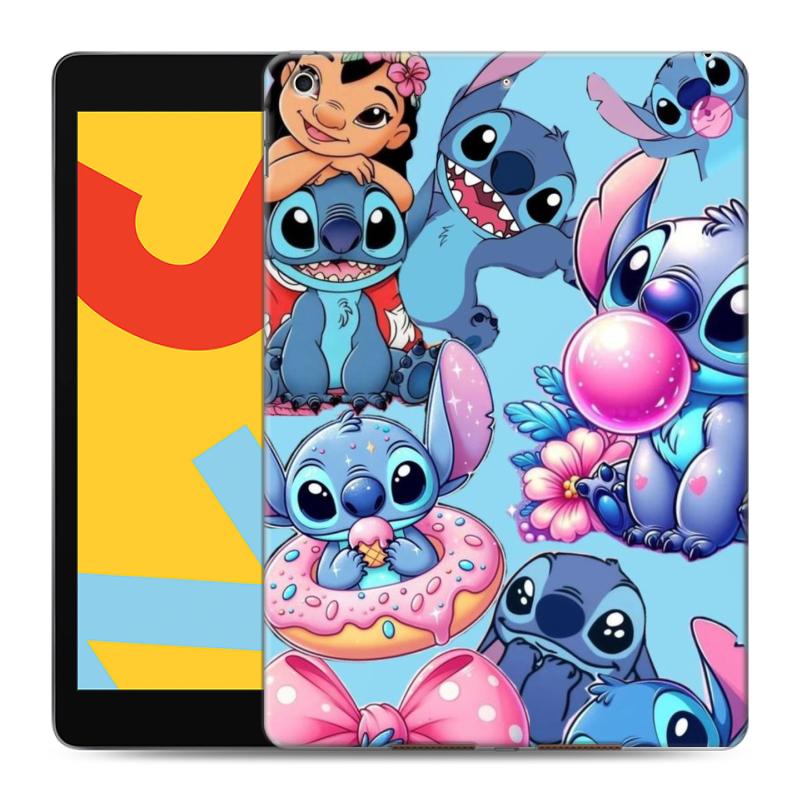 Силиконовый чехол на Ipad 10.2 (2019) с принтом Лило и Стич Силиконовый чехол на Ipad 10.2 (2019) с принтом Лило и Стич