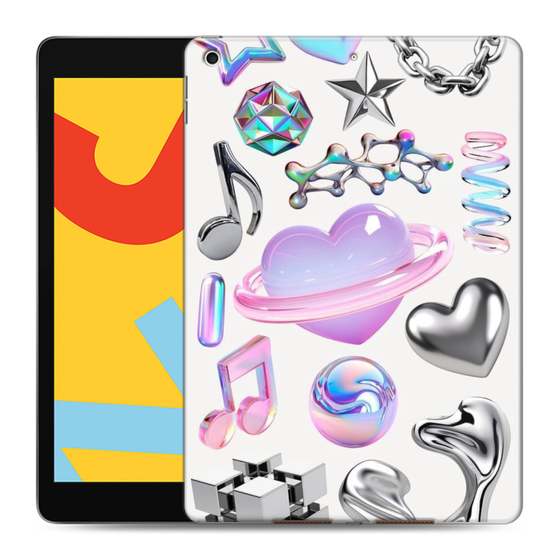 Силиконовый чехол на Ipad 10.2 (2019) с принтом Y2K Силиконовый чехол на Ipad 10.2 (2019) с принтом Y2K