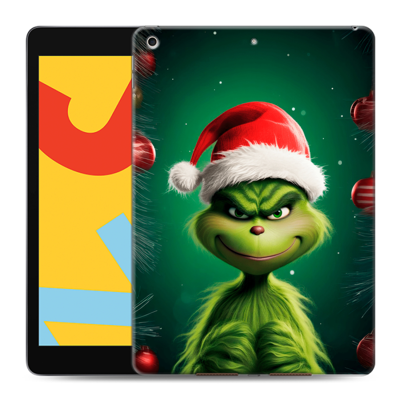 Силиконовый чехол на планшета Ipad 10.2 (2019) с принтом Гринч Новый год Рождество Силиконовый чехол на планшета Ipad 10.2 (2019) с принтом Гринч Новый год Рождество