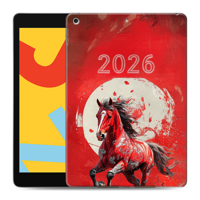 Силиконовый чехол на Ipad 10.2 (2019) с принтом Новый год Силиконовый чехол на Ipad 10.2 (2019) с принтом Новый год