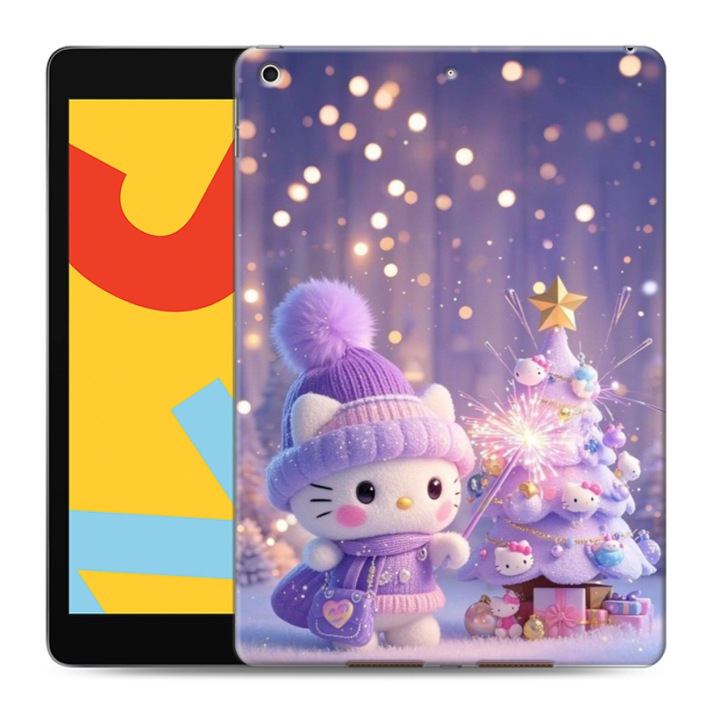 Силиконовый чехол на Ipad 10.2 (2019) с принтом Новый год Силиконовый чехол на Ipad 10.2 (2019) с принтом Новый год
