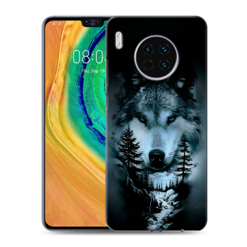 Силиконовый чехол на Huawei Mate 30 с принтом Лесной волк Силиконовый чехол на Huawei Mate 30 с принтом Лесной волк