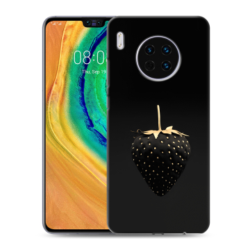 Силиконовый чехол на Huawei Mate 30 с принтом Черная клубника Силиконовый чехол на Huawei Mate 30 с принтом Черная клубника