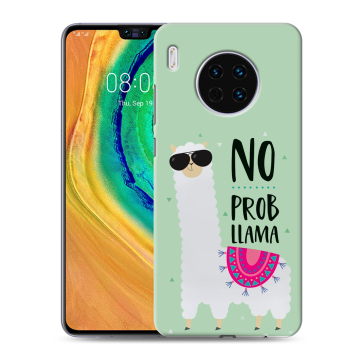 Силиконовый чехол на Huawei Mate 30 с принтом Лама Силиконовый чехол на Huawei Mate 30 с принтом Лама