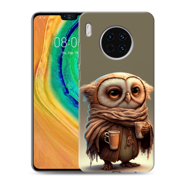 Силиконовый чехол на Huawei Mate 30 с принтом Сова Силиконовый чехол на Huawei Mate 30 с принтом Сова