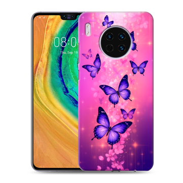 Силиконовый чехол на Huawei Mate 30 с принтом Бабочки