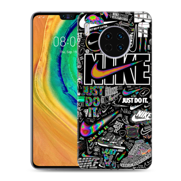 Силиконовый чехол на Huawei Mate 30 с принтом Найк