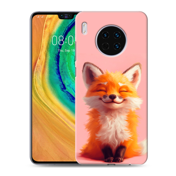 Силиконовый чехол на Huawei Mate 30 с принтом милая лиса