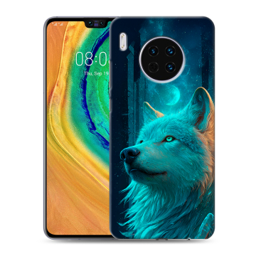 Силиконовый чехол на Huawei Mate 30 с принтом бабочки саккура