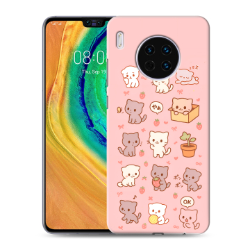 Силиконовый чехол на Huawei Mate 30 с принтом Hello Kitty Хелоу Кити