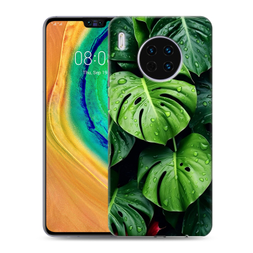Силиконовый чехол на Huawei Mate 30 с принтом Листья