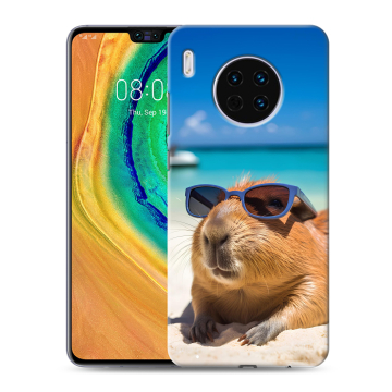 Силиконовый чехол на Huawei Mate 30 с принтом Капибара Силиконовый чехол на Huawei Mate 30 с принтом Капибара