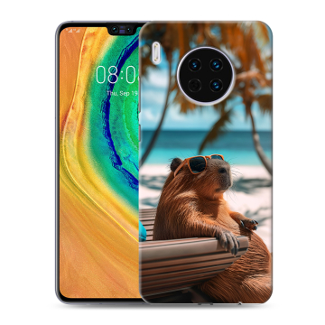Силиконовый чехол на Huawei Mate 30 с принтом Капибара