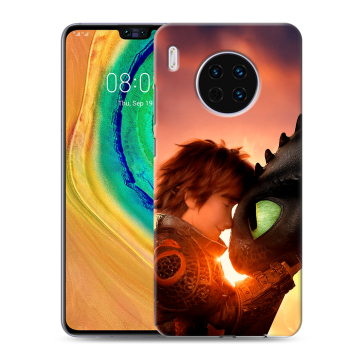 Силиконовый чехол на Huawei Mate 30 с принтом Как приручить дракона