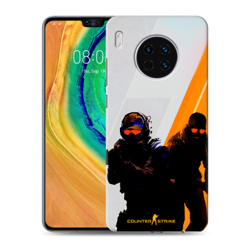 Силиконовый чехол на Huawei Mate 30 с принтом Контер страйк Counter strike