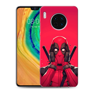 Силиконовый чехол на Huawei Mate 30 с принтом Дедпул Deadpool
