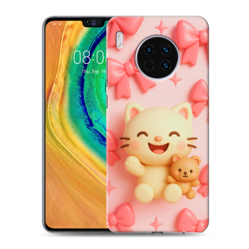 Силиконовый чехол на Huawei Mate 30 с принтом для девочек