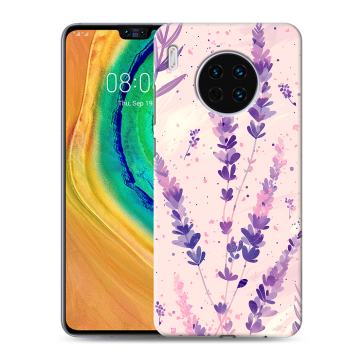 Силиконовый чехол на Huawei Mate 30 с принтом цветы лаванда