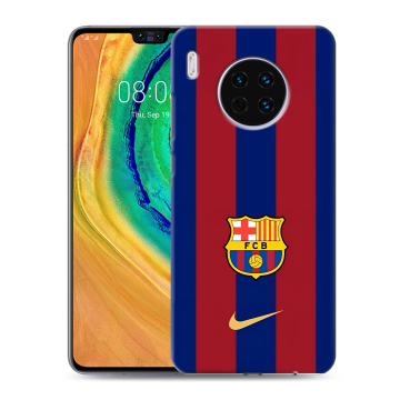 Силиконовый чехол на Huawei Mate 30 с принтом Барселона Barcelona