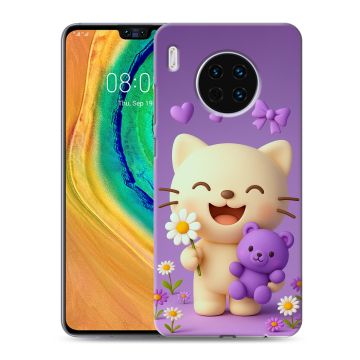 Силиконовый чехол на Huawei Mate 30 с принтом для девочек