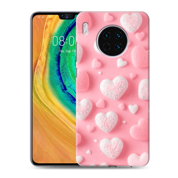 Силиконовый чехол на Huawei Mate 30 с принтом Сердечки Силиконовый чехол на Huawei Mate 30 с принтом Сердечки