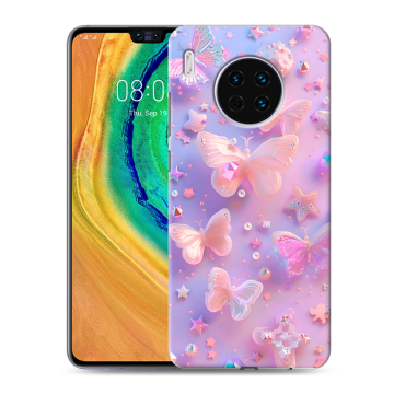 Силиконовый чехол на Huawei Mate 30 с принтом Бабочки