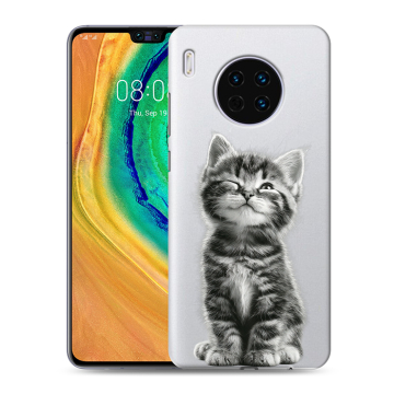 Силиконовый чехол на Huawei Mate 30 с принтом Котенок