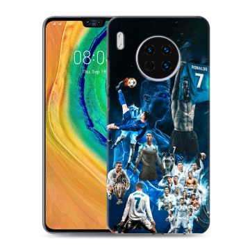 Силиконовый чехол на Huawei Mate 30 с принтом Реал Роналдо