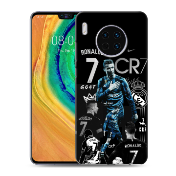 Силиконовый чехол на Huawei Mate 30 с принтом Реал Роналдо