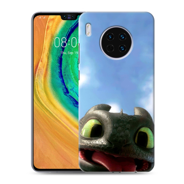 Силиконовый чехол на Huawei Mate 30 с принтом Как приручить дракона