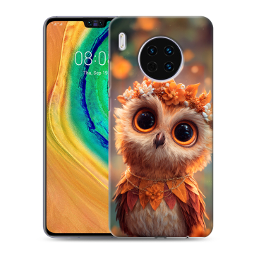 Силиконовый чехол на Huawei Mate 30 с принтом Милая сова