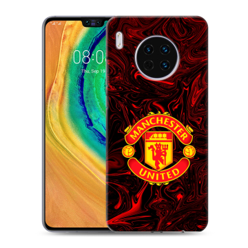 Силиконовый чехол на Huawei Mate 30 с принтом Manchester United