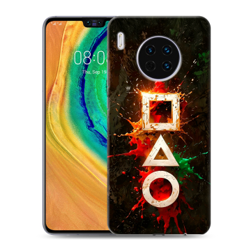Силиконовый чехол на Huawei Mate 30 с принтом Squid Game Игра кальмара