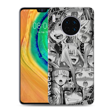 Силиконовый чехол на Huawei Mate 30 с принтом Ahegao Ахегао Аниме