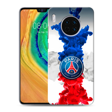 Силиконовый чехол на Huawei Mate 30 с принтом PSG ПСЖ
