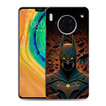 Силиконовый чехол на Huawei Mate 30 с принтом Batman Бэтмен