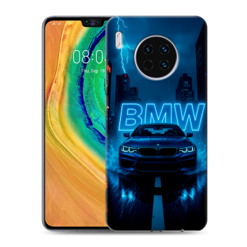 Силиконовый чехол на Huawei Mate 30 с принтом BMW БМВ Силиконовый чехол на Huawei Mate 30 с принтом BMW БМВ