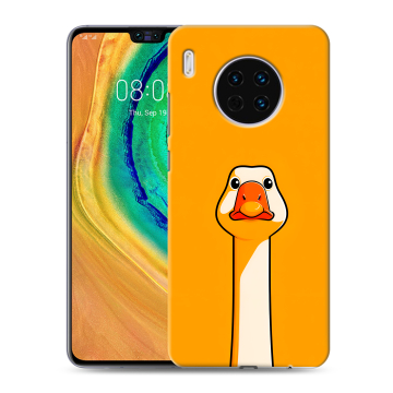 Силиконовый чехол на Huawei Mate 30 с принтом Смешная утка