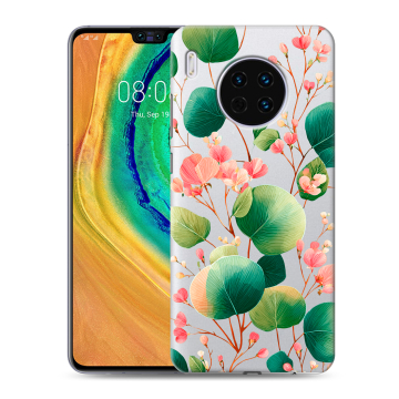 Силиконовый чехол на Huawei Mate 30 с принтом женский