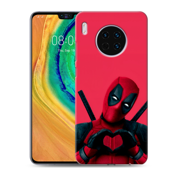 Силиконовый чехол на Huawei Mate 30 с принтом Дедпул Deadpool